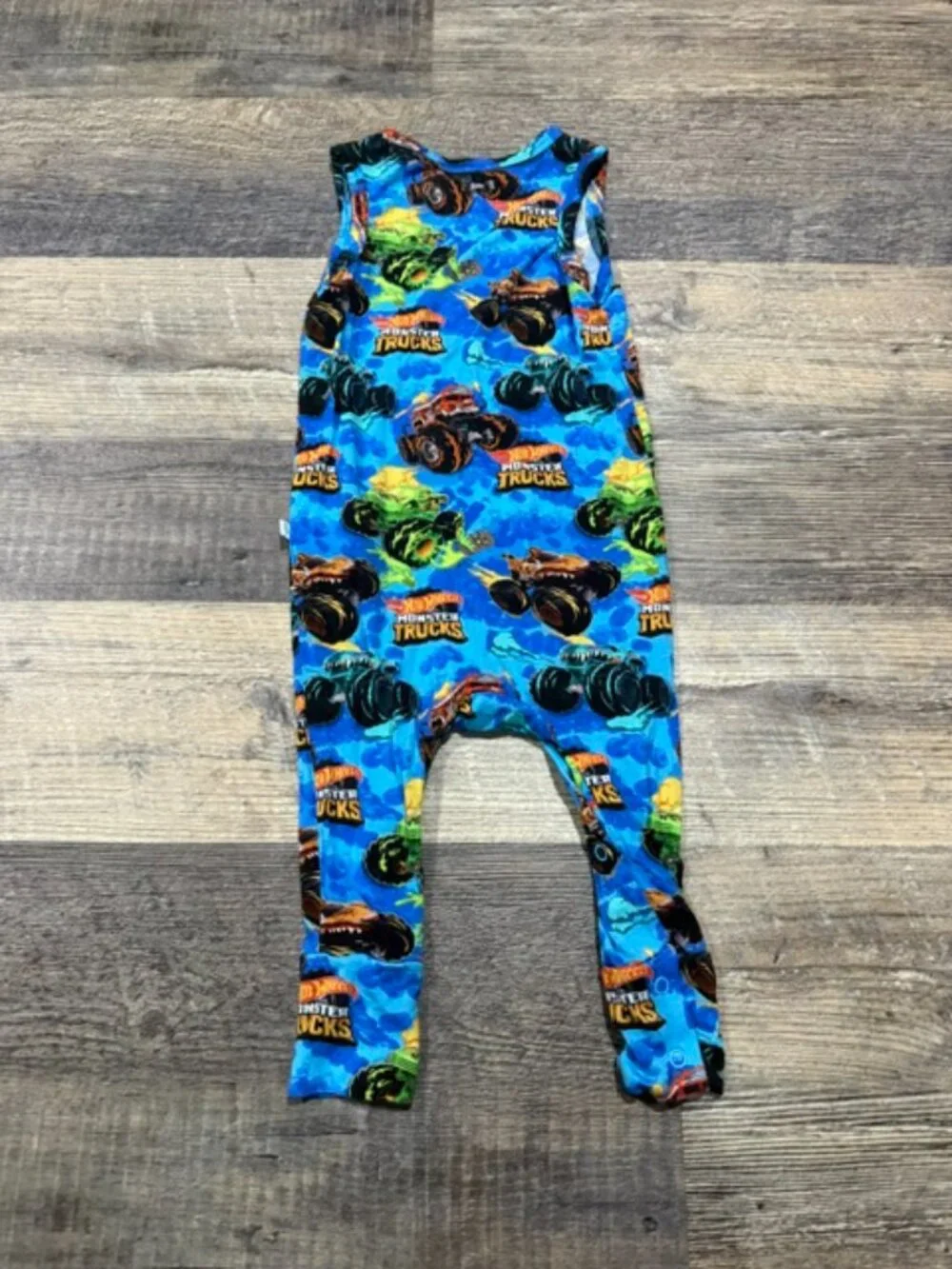 Posh Peanut Hot Wheels Print Romper 18-24 Months